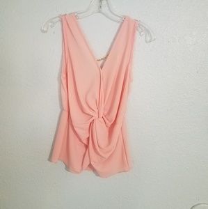 Light pink tank top blouse